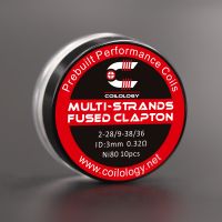 Coils Ni80 Multi-Strands Fused Clapton (10pcs) - Coilology