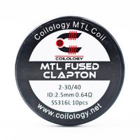 Coils SS316L MTL Fused Clapton (10pcs) - Coilology