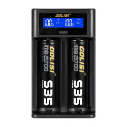 Chargeur d'accus i2 LCD - Golisi