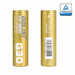 Accu G30 18650 3000mAh 20A (Boite de 2) - Golisi