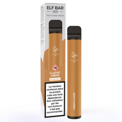 Elfbar - Pod jetable Classic crème 600 puffs 2ml (boite de 10)