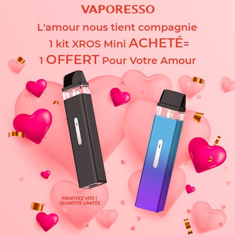 Offre Saint Valentin Pack Duo XROS Mini - Vaporesso