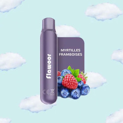 Pod jetable Myrtilles Framboises 600 puffs 2ml - Flawoor Mate