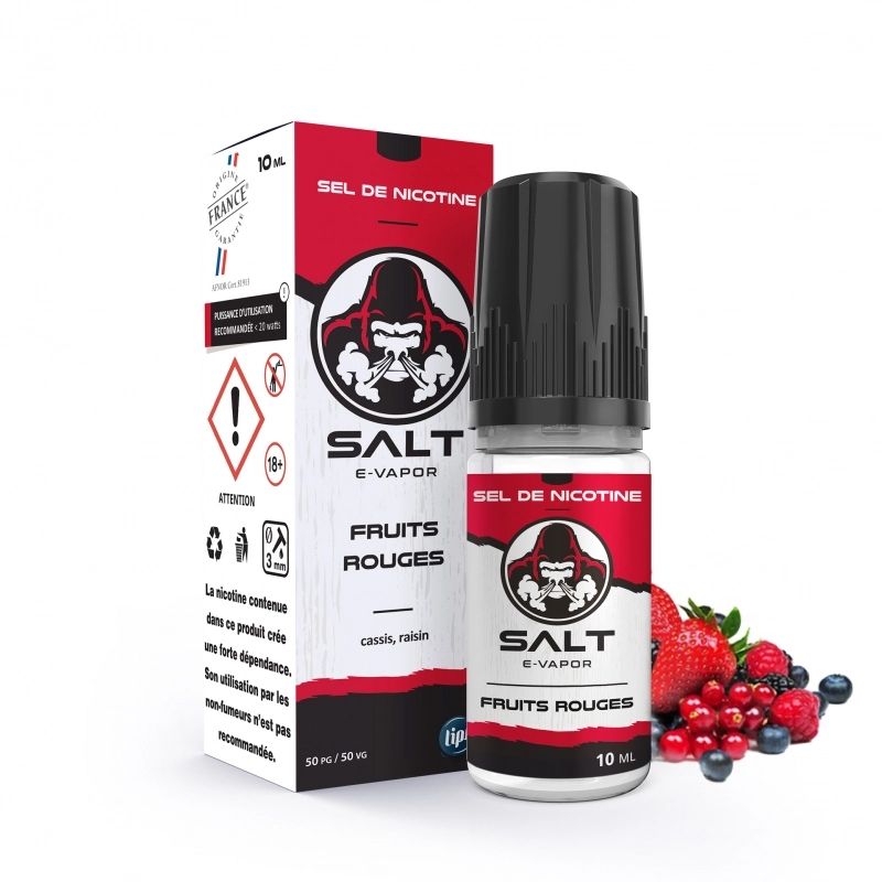 Salt E-Vapor: Fruits rouges 10ml - Le French Liquide