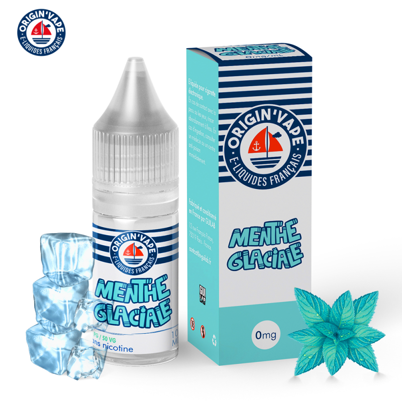 Grossiste Menthe glaciale 10ml (Boite de 10) - Origin'vape - LVP Di...