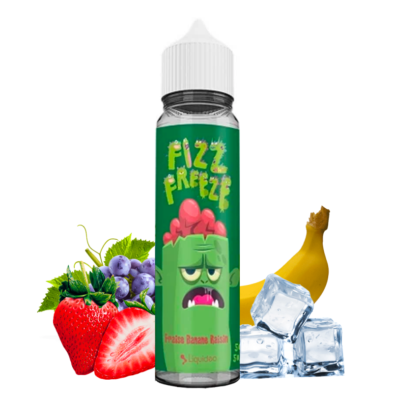 Fraise Banane Raisin 50ml - Fizz & Freeze by Liquideo