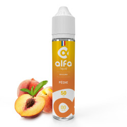 Pêche 50ml - Alfaliquid Fruitées