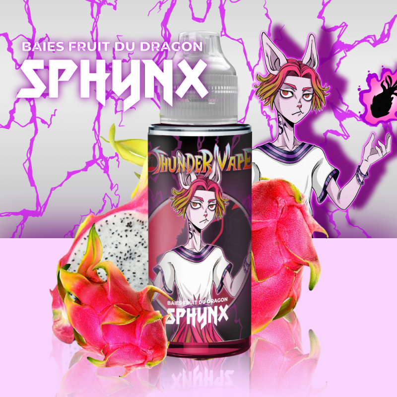 grossiste thunder vape Sphynx Thunder Vape 100ml, meilleur e liquide fruit du dragon pas cher