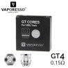 Résistances GT (3pcs) - Vaporesso : Ohm:GT4 0.15ohm