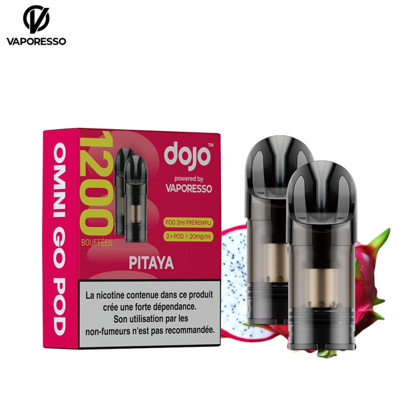 Cartouches Dragon Fruit (2pcs) 600 puffs Omni Go - Dojo by Vaporesso