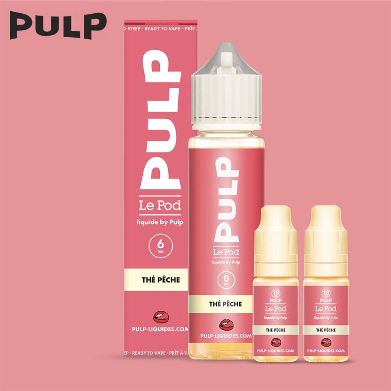 Pack Thé Pêche 60ml - Le Pod Liquide by Pulp