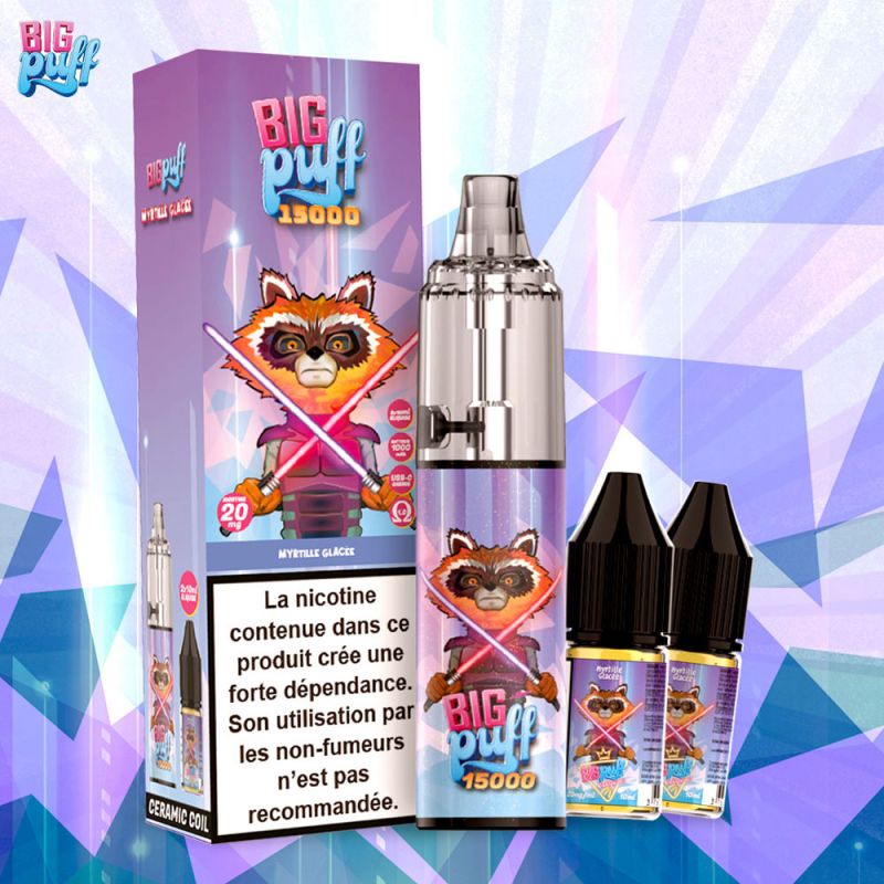 Myrtille Glacée 15000 puffs - Big Puff
