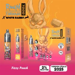Kit Fizzy Peach 7000 puffs 2ml - Tornado White Rabbit by RandM