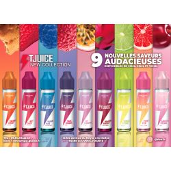 Carte des saveurs TJuice - New Collection