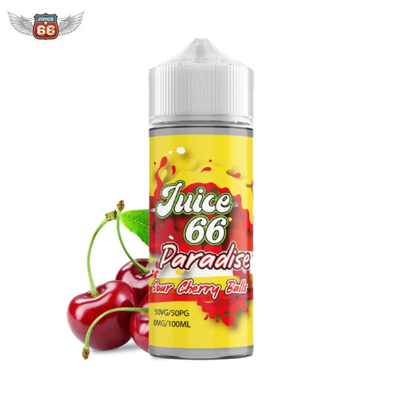 Sour Cherry Balls 100ml - Paradise by Juice 66