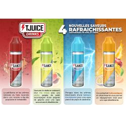 Carte des saveurs TJuice Drinks
