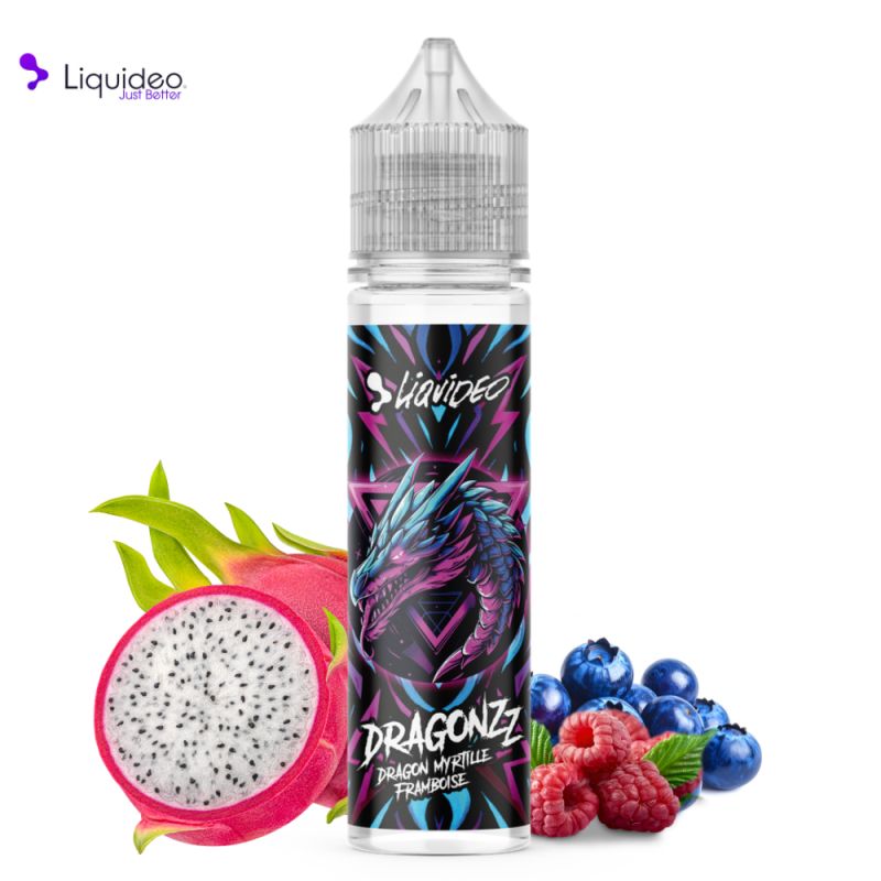 Dragon Myrtille Framboise 50ml - Dragonzz by Liquideo