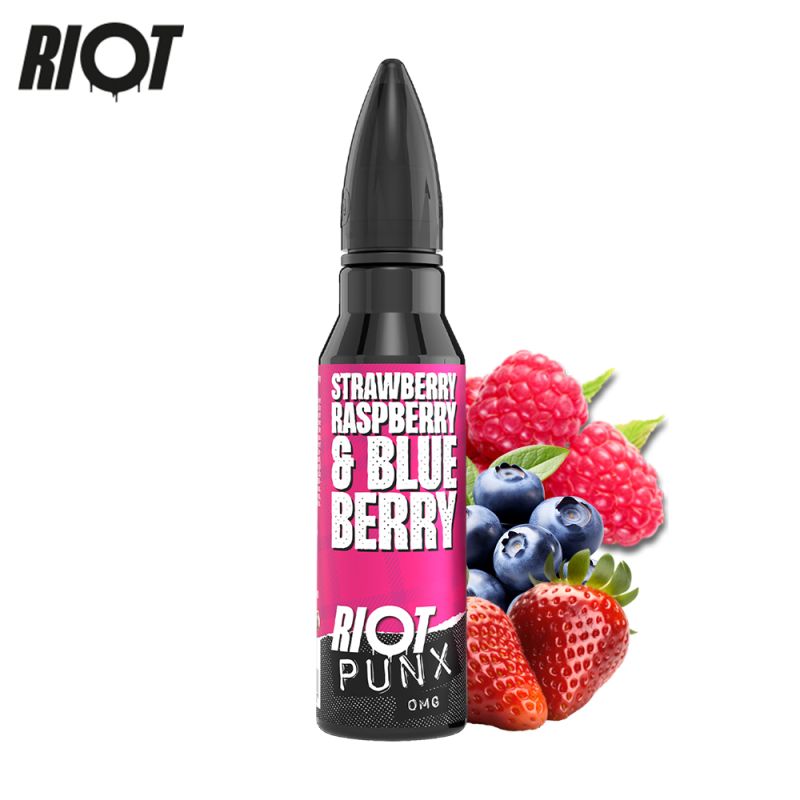Strawberry Raspberry and Blueberry 50ml - Riot