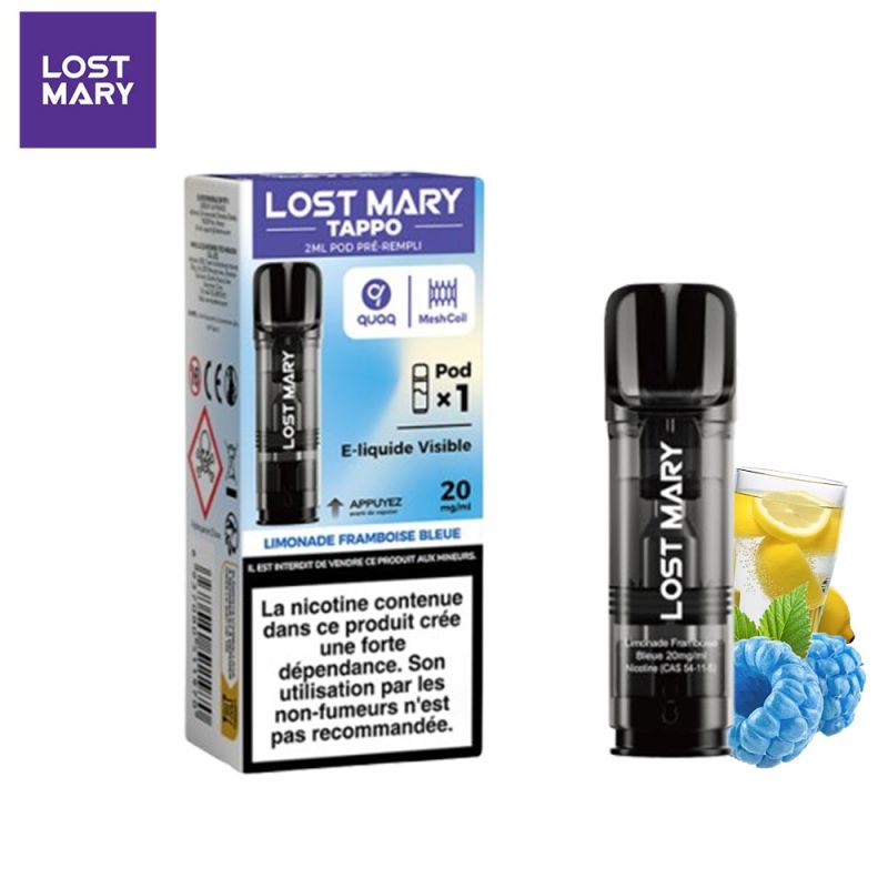 Cartouches Tappo Air 2ml Boisson - Lost Mary