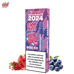 Puff Wpuff 2.0 batterie + 3 cartouches 2.4K - Wpuff 2.0 by Liquideo