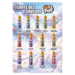 Carte des saveurs Goo Puff