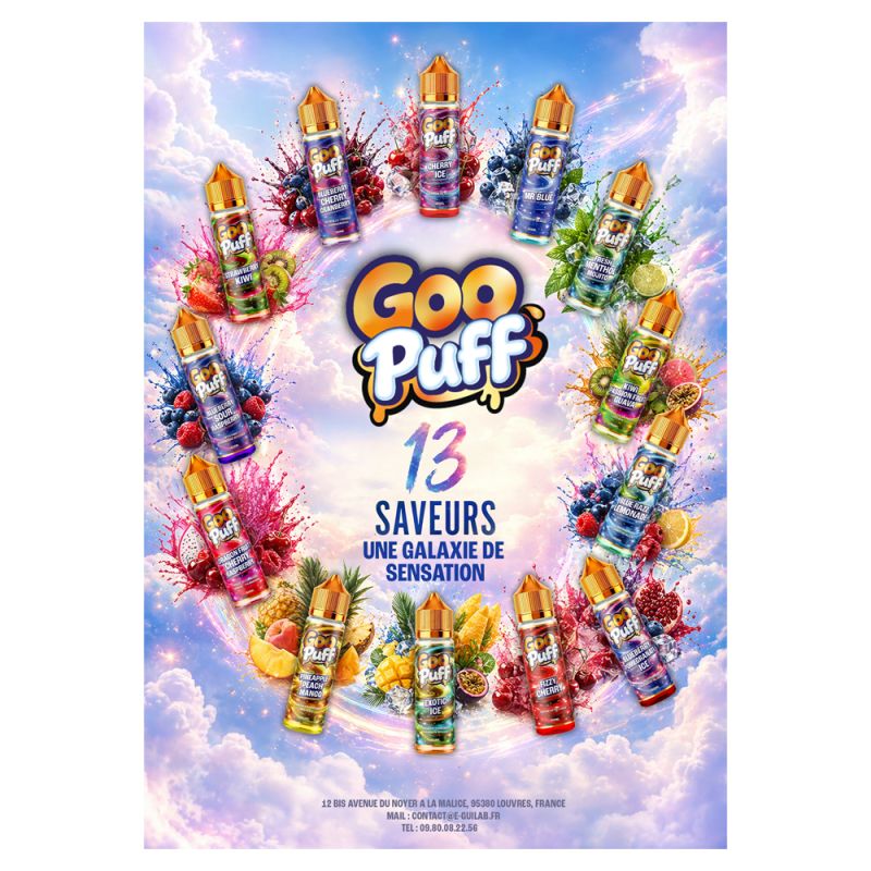 Carte des saveurs Goo Puff