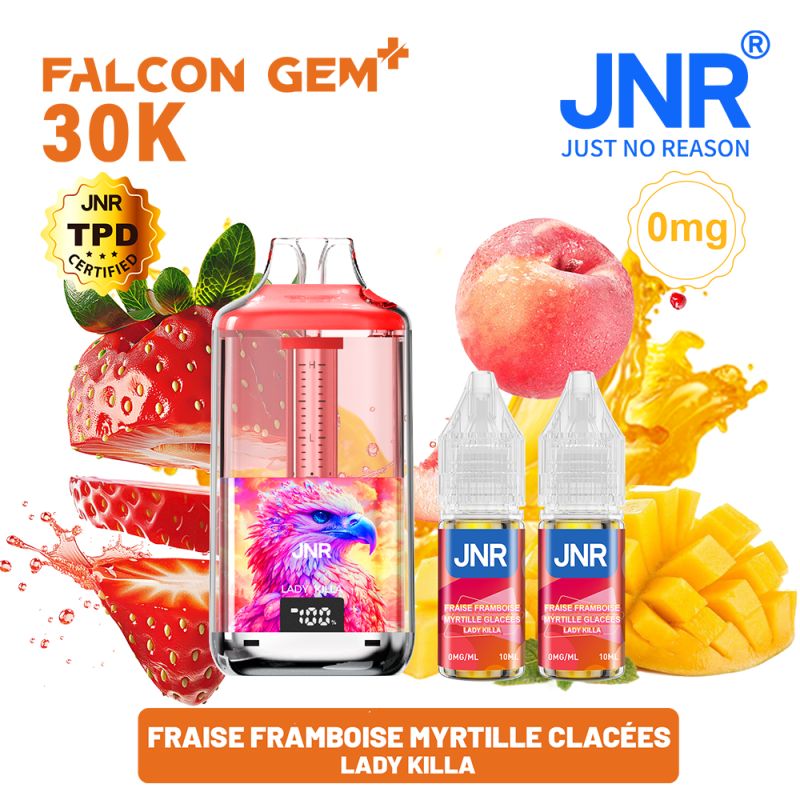 Puff Falcon Gem 30K 2X10ml - 0mg - Falcon Gem by JNR