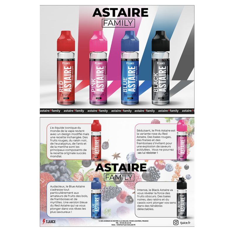 Carte des Saveurs Astaire Family - TJuice