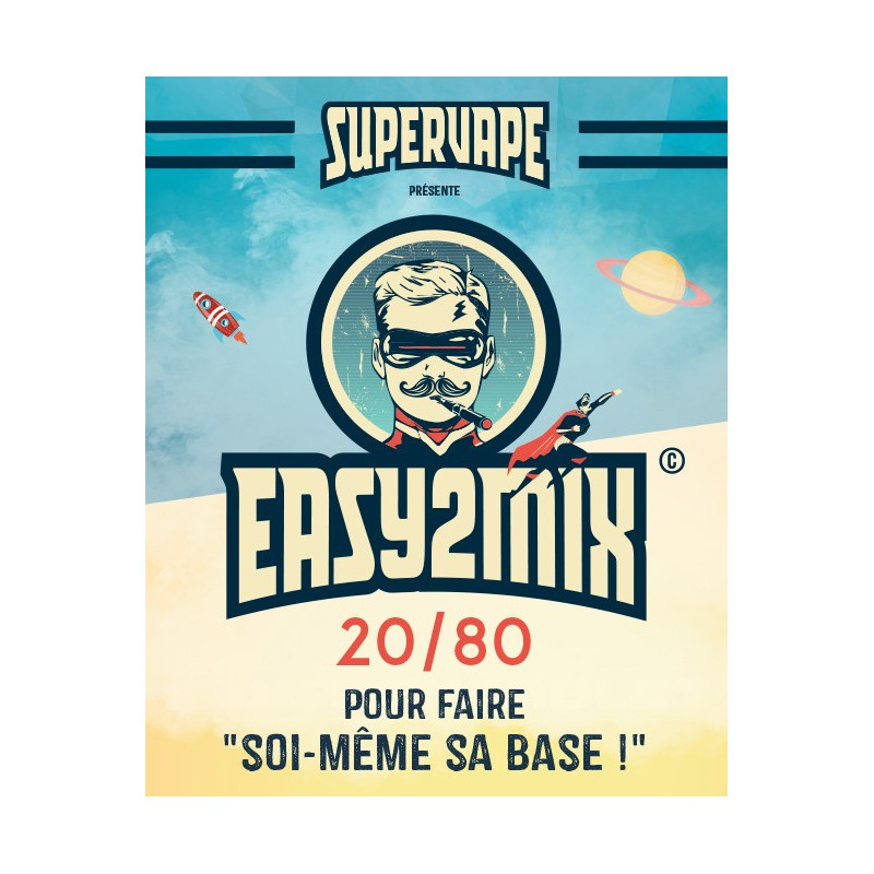 Grossiste Base 200ml EASY2MIX 20/80 - SuperVape by Le French Liquid...
