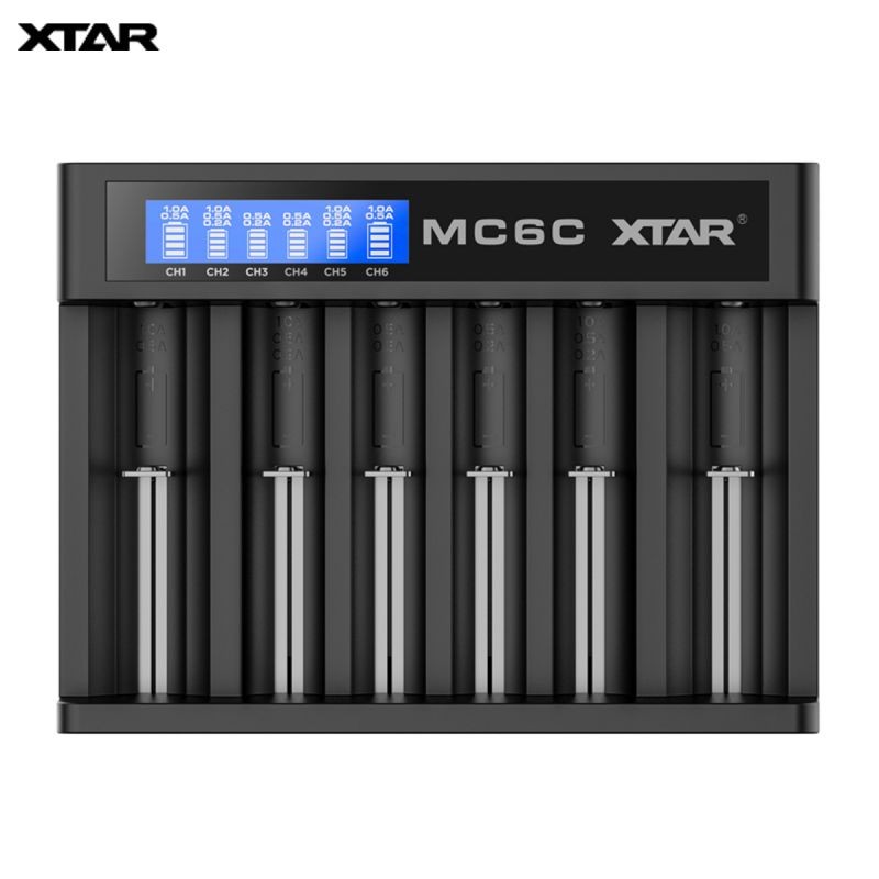 Xtar Chargeur d'accus MC6C