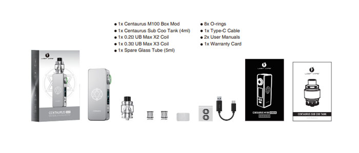 fournisseur centaurus m100 lost vape