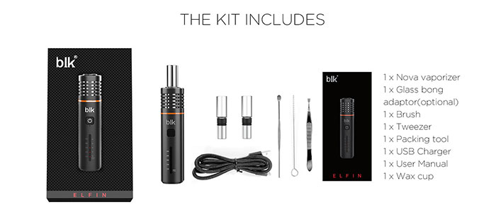 prix grossiste vaporisateur Elfin BLK Kingtons