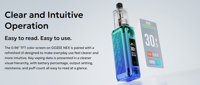 detaillant kit innokin gozee nex