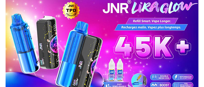 puff lira glow 45k jnr grossiste pas cher