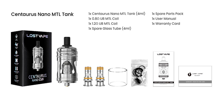 fournisseur centaurus nano mtl lost vape