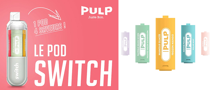 fournisseur cartouche switch pod pulp