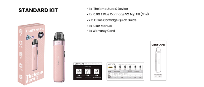grossiste pas cher lost vape thelema aura s