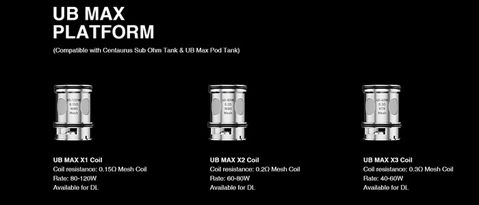 grossiste pas cher resistance ub max lost vape