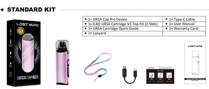 prix fournisseur pod ursa cap pro lost vape