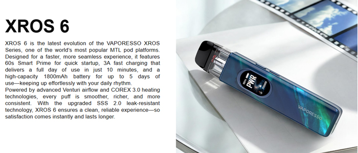 xros 6 vaporesso grossiste pas cher