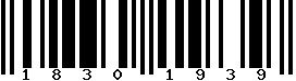 EAN-8 : 18301939 EAN-8 : 18301939