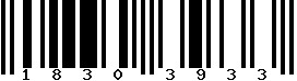 EAN-8 : 18303933 EAN-8 : 18303933