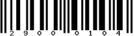 EAN-8 : 29000104 EAN-8 : 29000104