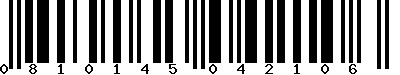 Code barre 0810145042106