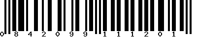 Code barre 0842099111201