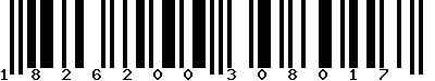 EAN-13 : 1826200308017