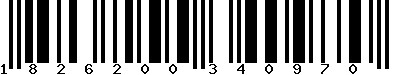 EAN-13 : 1826200340970