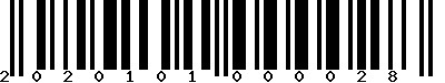 Code barre 2020101000028