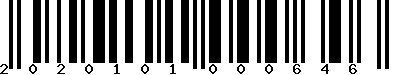 Code barre 2020101000646