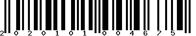 Code barre 2020101004675